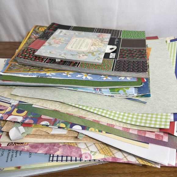 Scrapbook Paper Lot 12 x 12 and 8 x 11 Holiday Martha Stewart Brenda Walton 7 lb - Picture 2 of 10